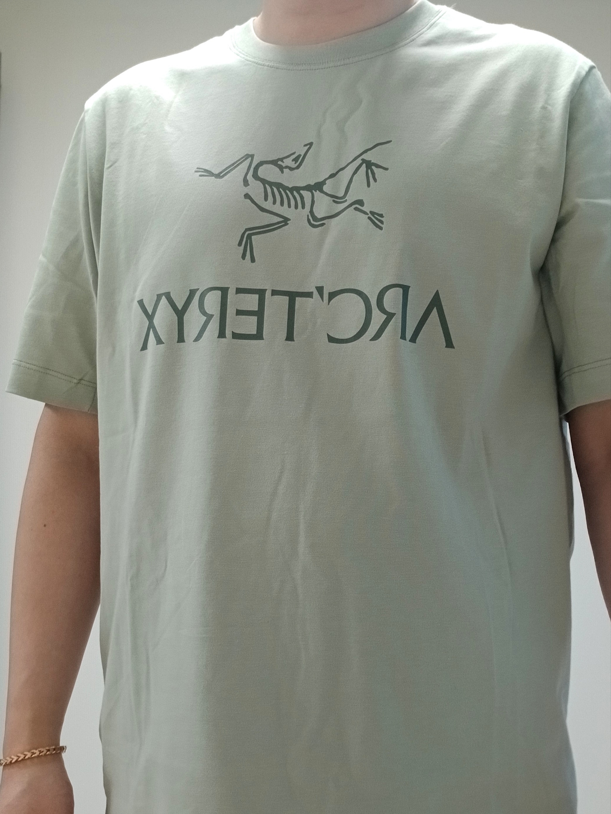 Arc'teryx Arc'word Logo SS T-Shirt Habitat 착용 스타일 - 6