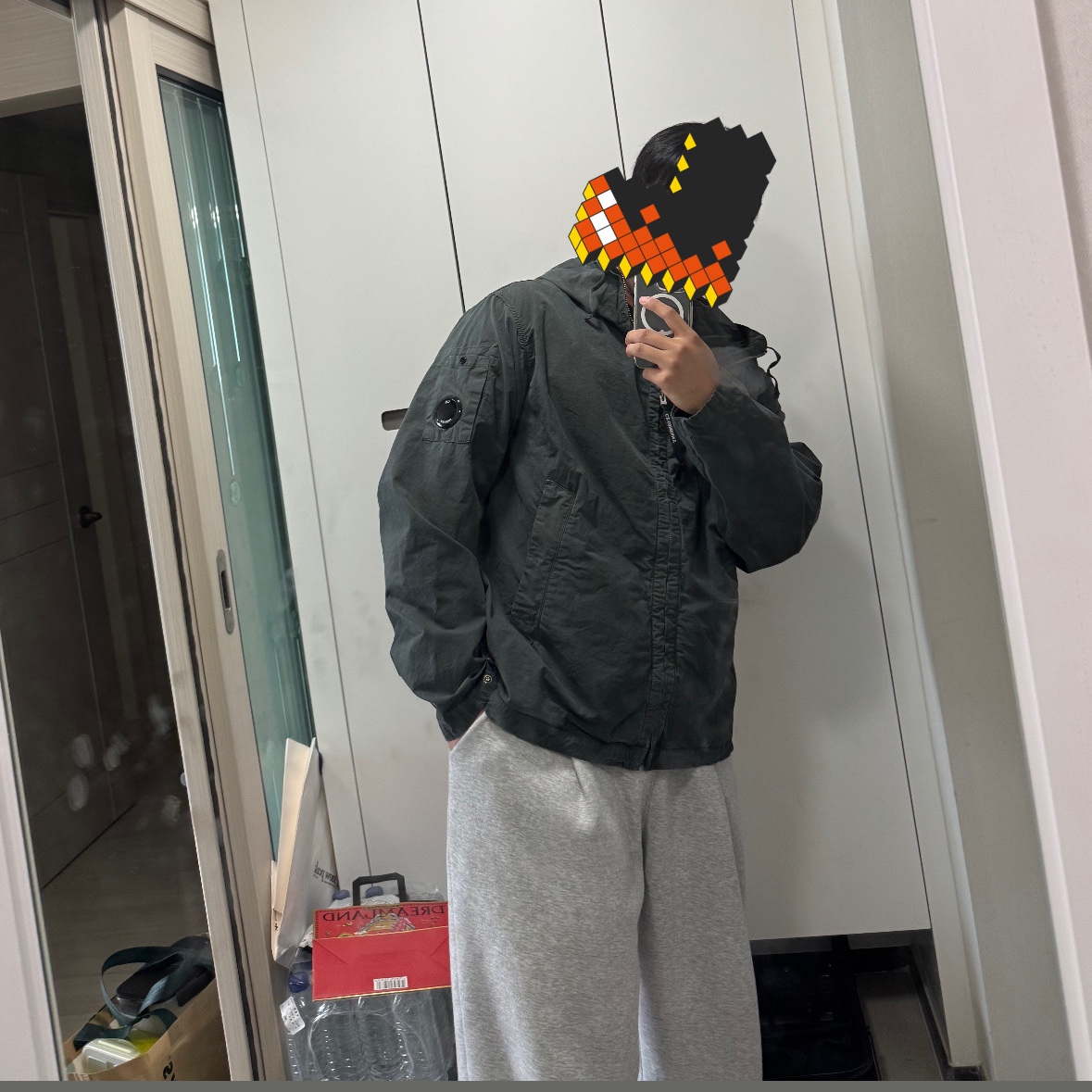 C.P. Company Micro-Reps Hooded Jacket Gunmetal Grey - 26SS 착용 스타일 - 1
