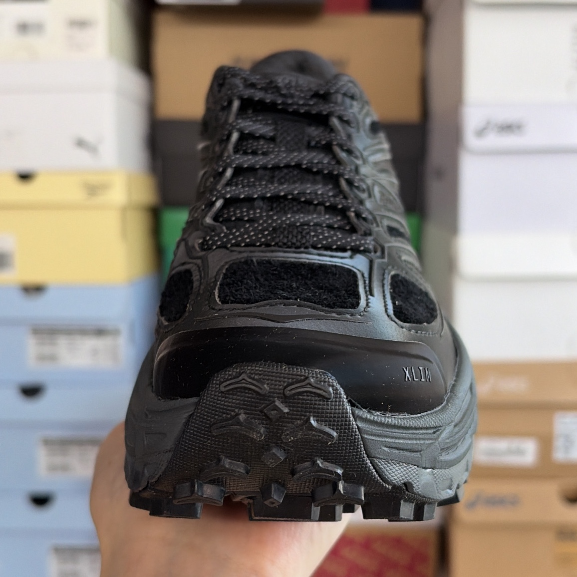 Hoka x Xlim Mafate Speed 2 TS Black Charcoal 착용 스타일