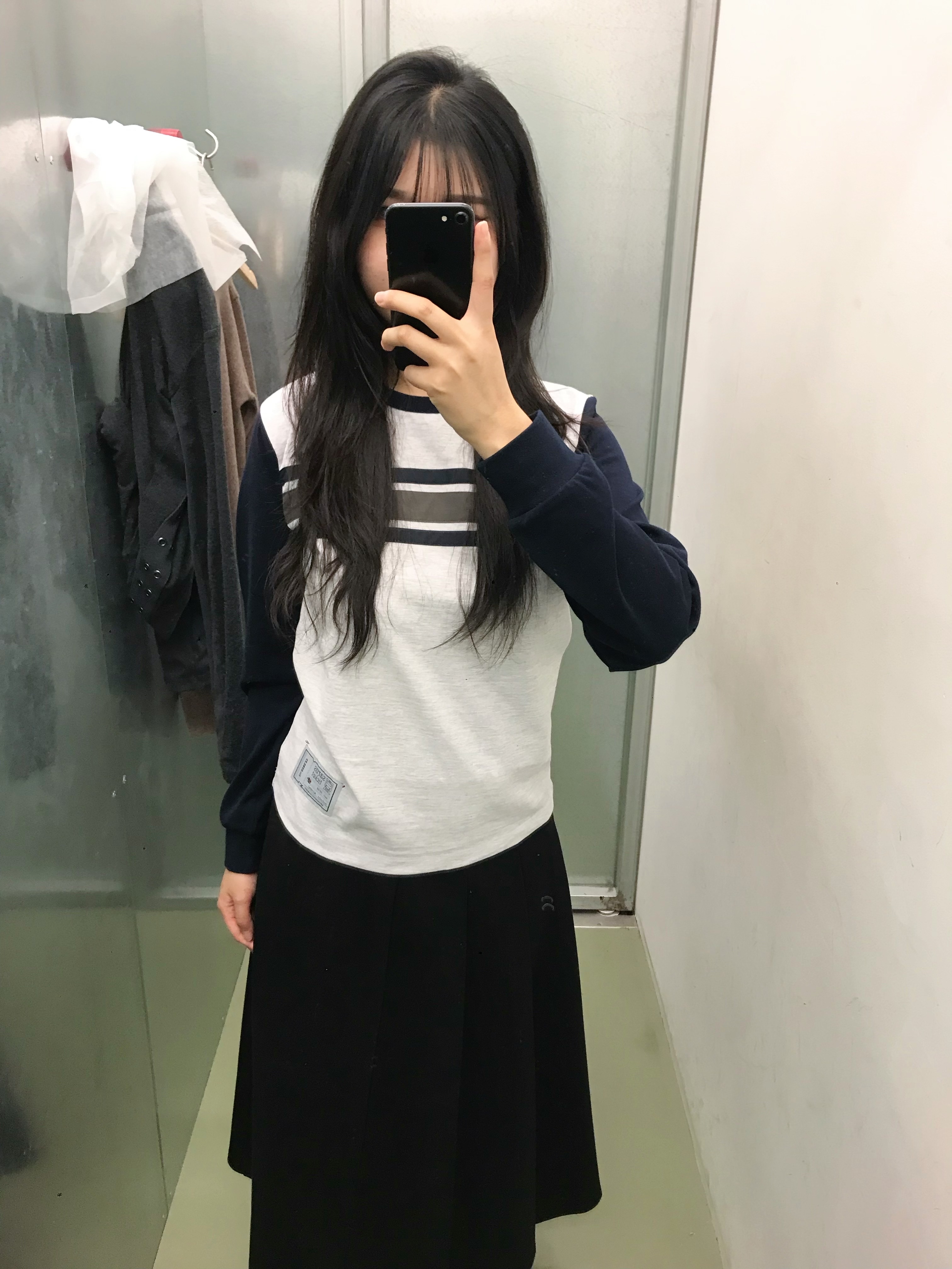 Saros Cotton Sleeved Melange 1 착용 스타일 - 2