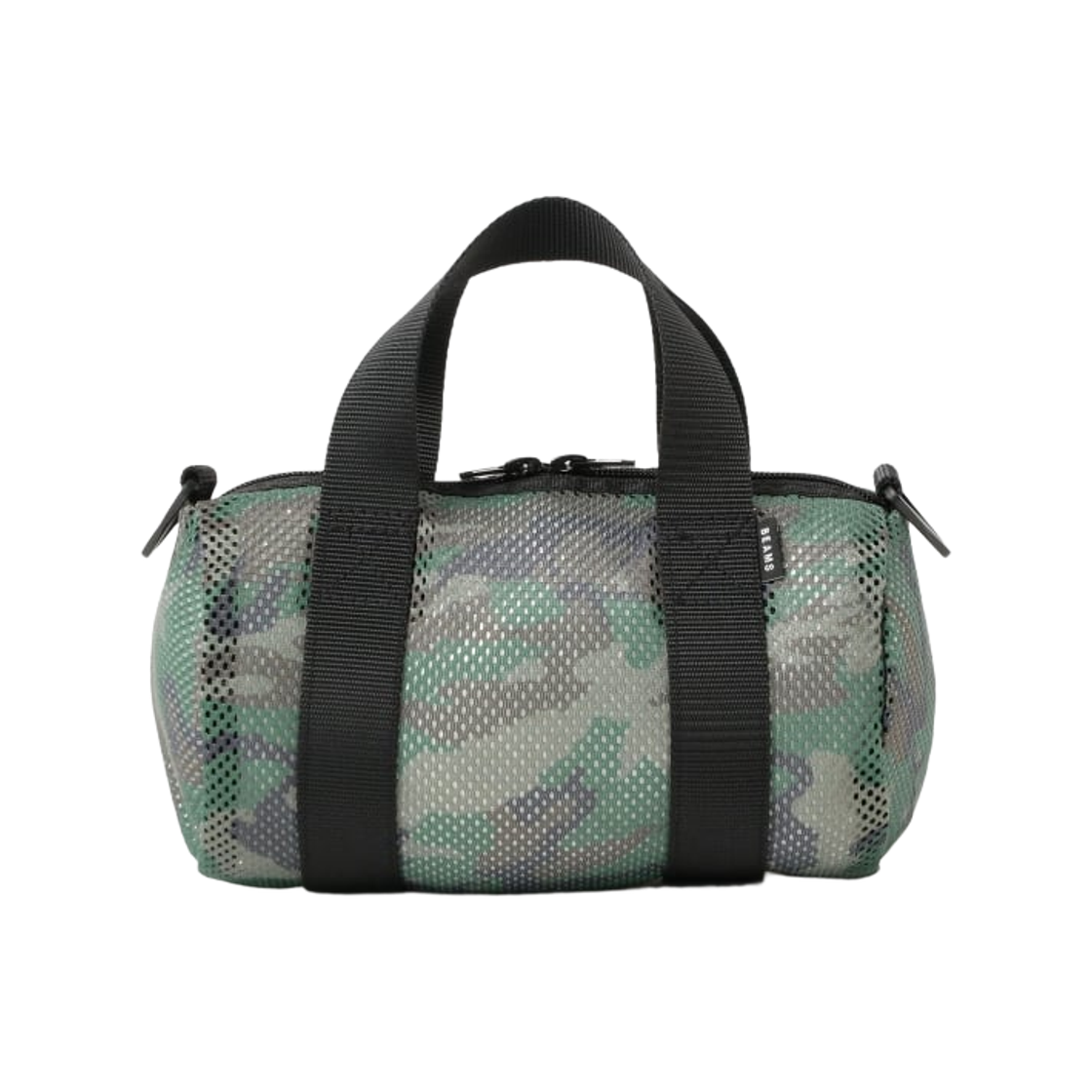 빔즈 메쉬 보스턴백 카모(Beams Mesh Boston Bag Camo)