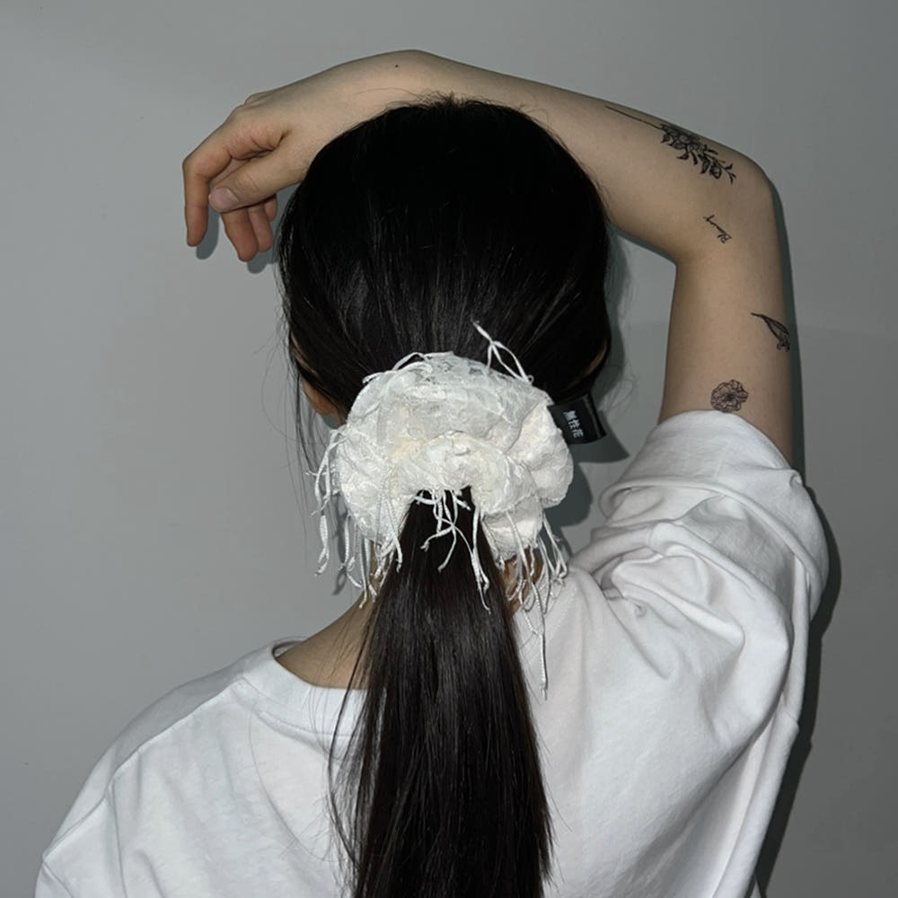 무성화 빌리 레이스 스크런치(MUSEONGHWA BILLIE LACE SCRUNCHIE) - 5