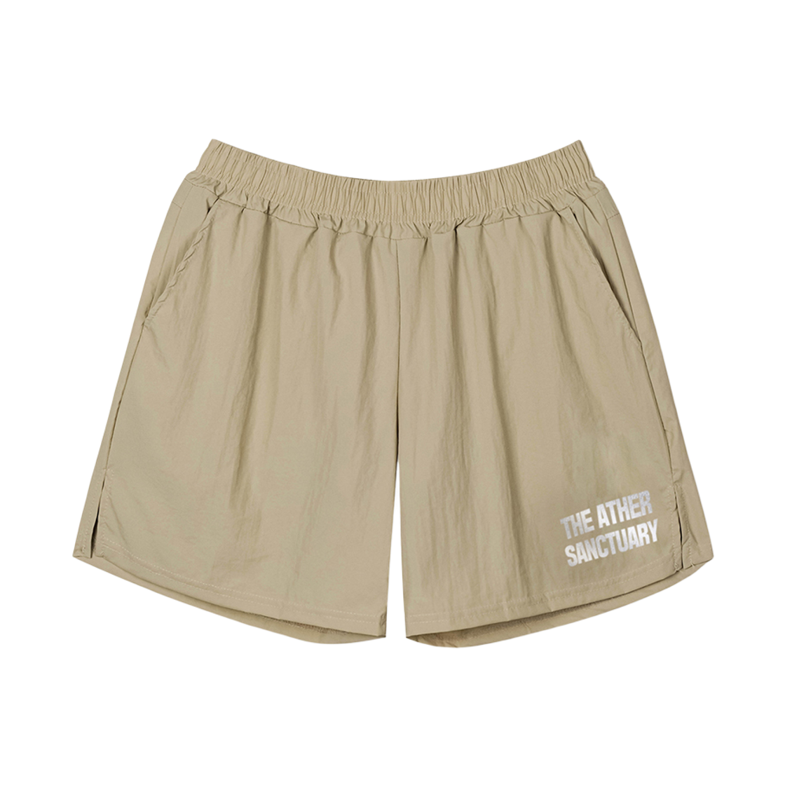 디아더생츄어리 엔트리 립 나일론 5인치 쇼츠 베이지(THE ATHER SANCTUARY Entry Rib Nylon 5” Shorts Beige)