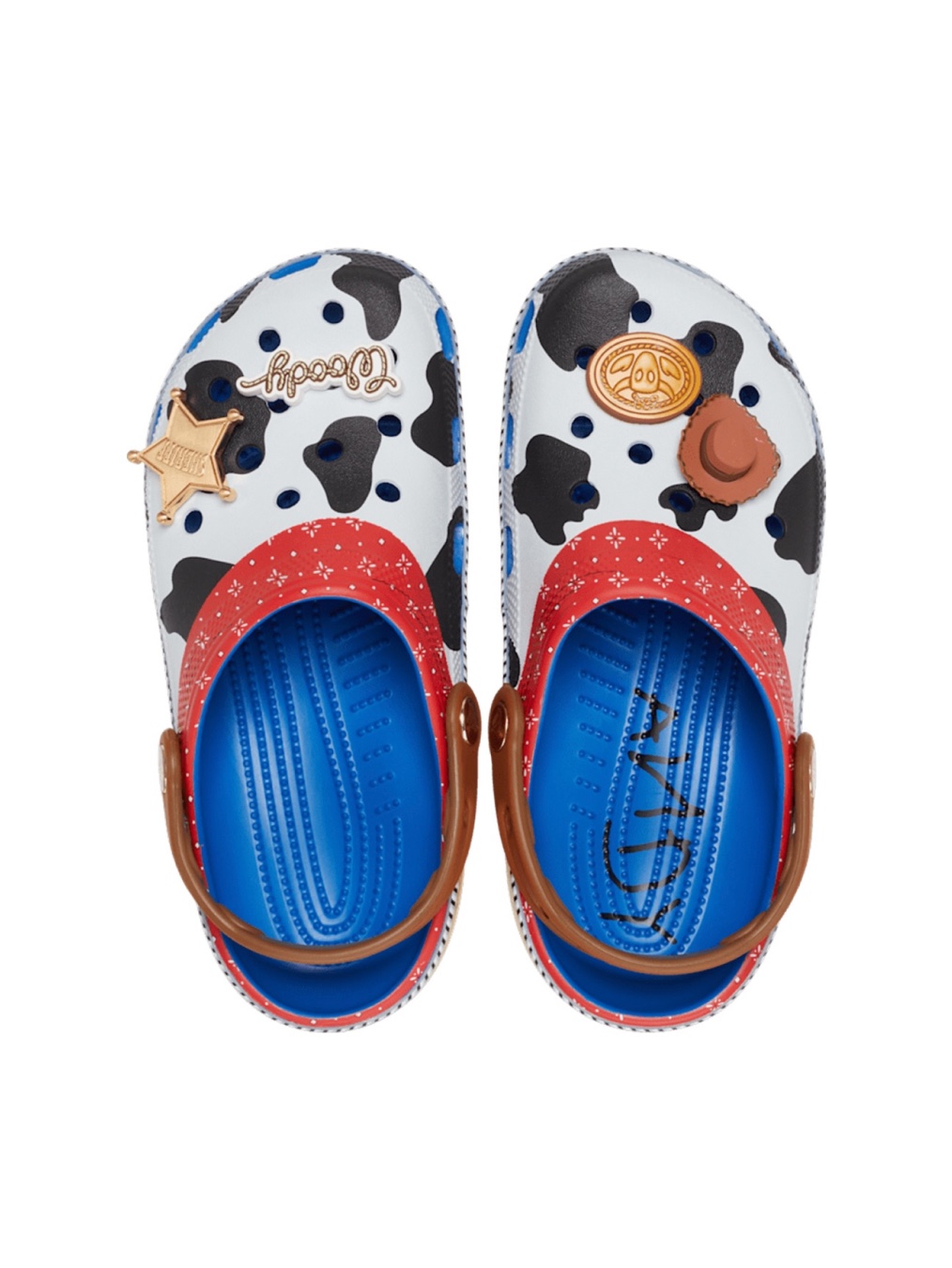 Crocs x Toy Story Alien Classic Clog Multi, Crocs x Toy Story Buzz Lightyear Classic Clog Blue Grey 착용 스타일 - 10