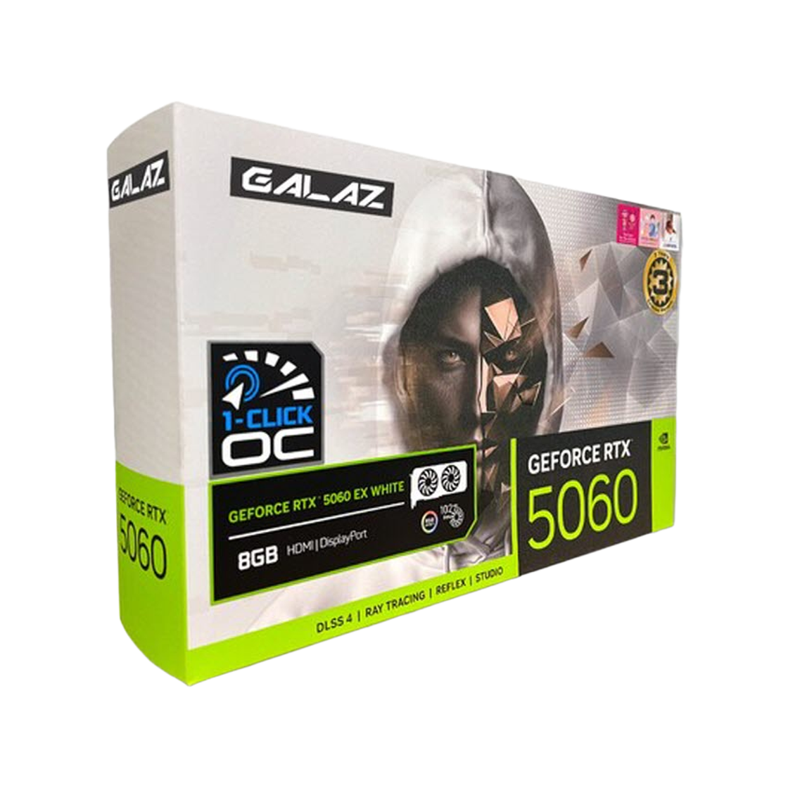 갤럭시 GALAZ 지포스 RTX 5060 EX WHITE OC D7 8GB(GALAZ GeForce RTX 5060 EX WHITE OC D7 8GB)
