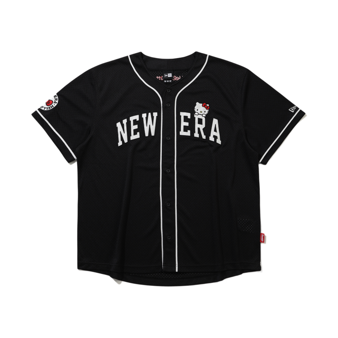 뉴에라 x 헬로 키티 베이스볼 저지 블랙(New Era x Hello Kitty Baseball Jersey Black) - 1