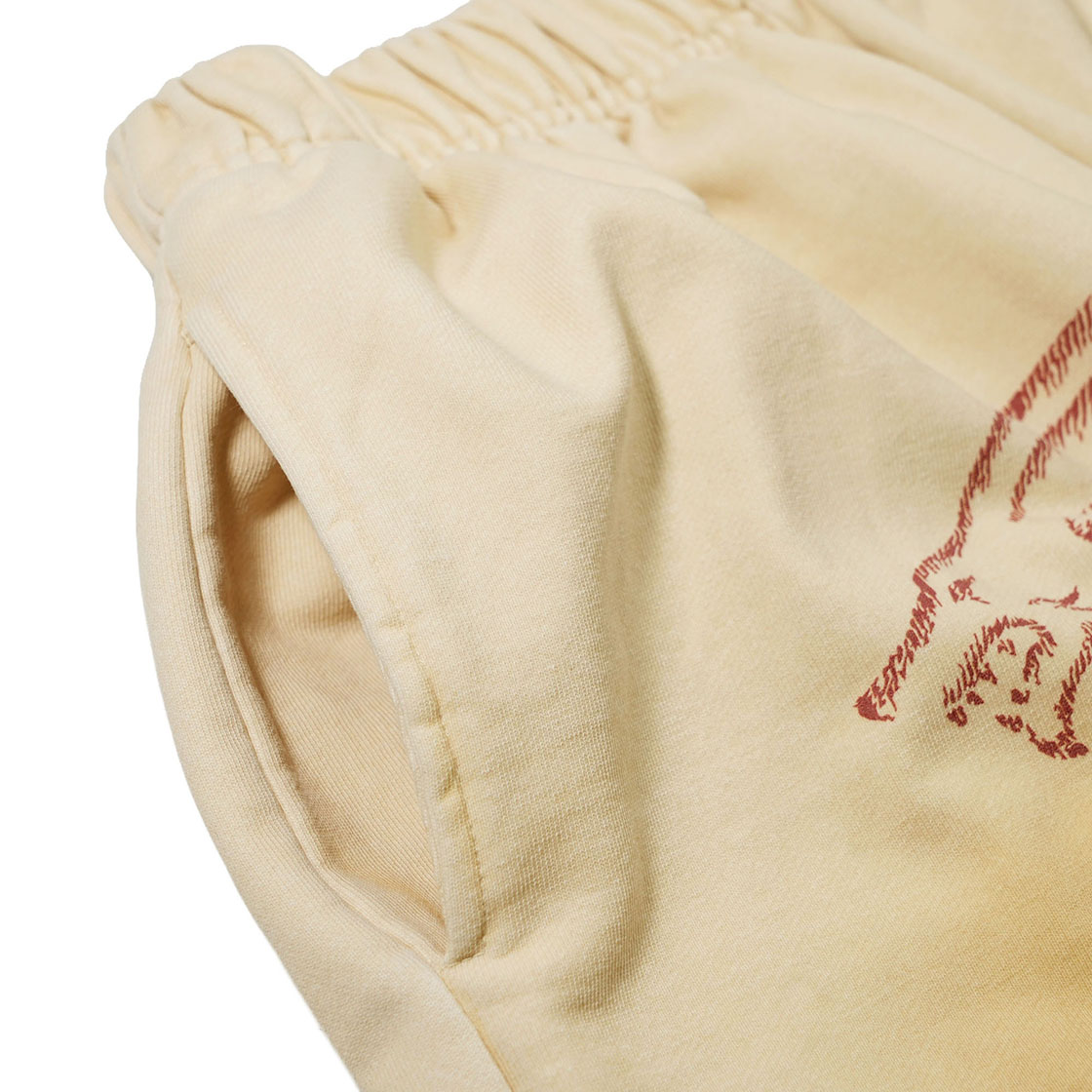 비에스래빗 오일 워시드 그래픽 팬츠 아이보리(Bsrabbit Oil-Washed Graphic Pants Ivory) - 4