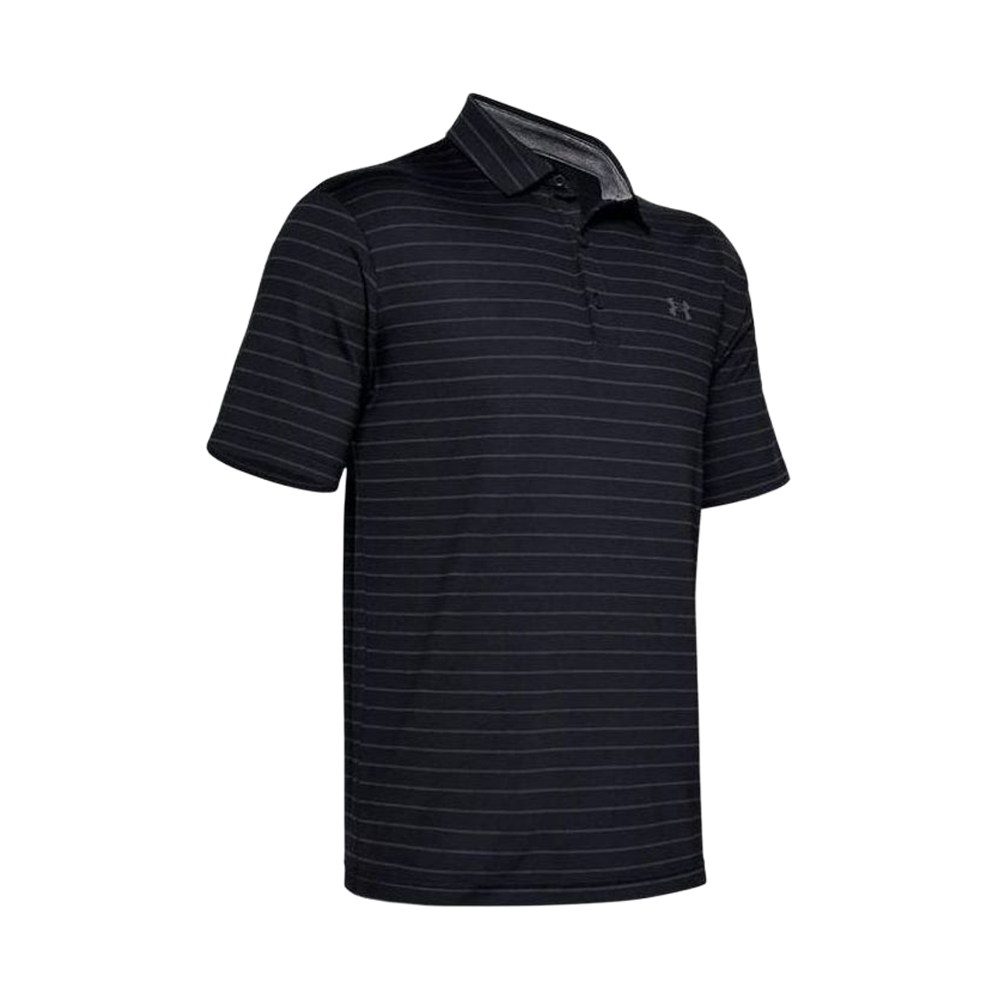 1351130-001 Under Armour Playoff Core Stripe Polo Shirt Black