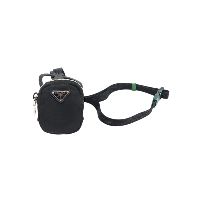 프라다 1ZT016 블랙 테수토 나일론 은장 트라이앵글 폰 케이스 파우치(Prada Black Tessuto Nylon Silver Triangle Phone Case Pouch) - 1