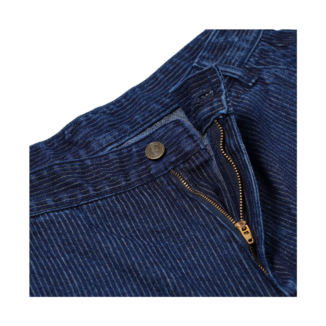 비에스래빗 스트라이프드 커프 데님 숏팬츠 인디고(Bsrabbit Striped Cuff Denim Shorts Indigo) - 3