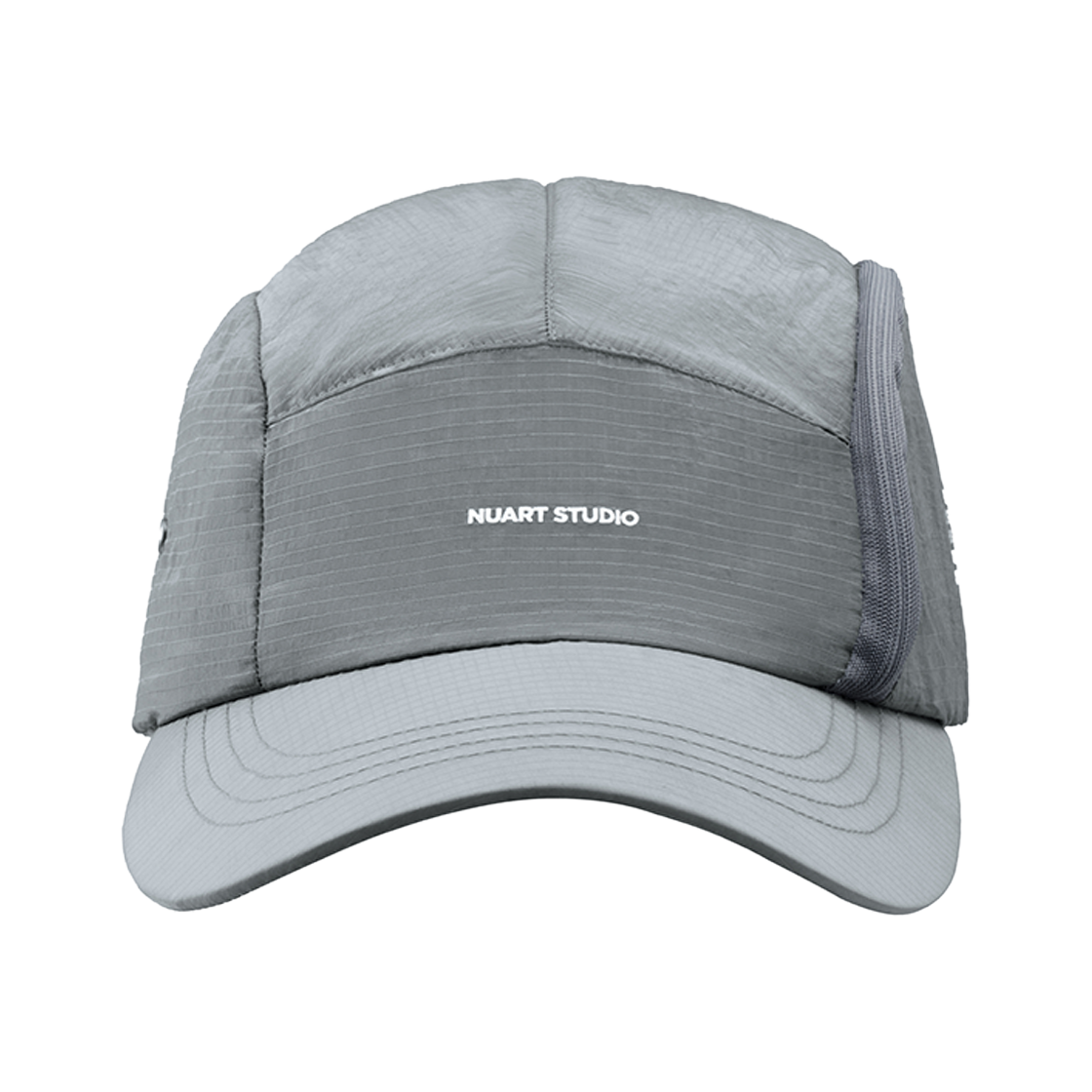 누아트스튜디오 윈드 벤트 지퍼 러닝 볼캡 그레이(NUART STUDIO Wind Vent Zipper Running Ball Cap Gray) - 2