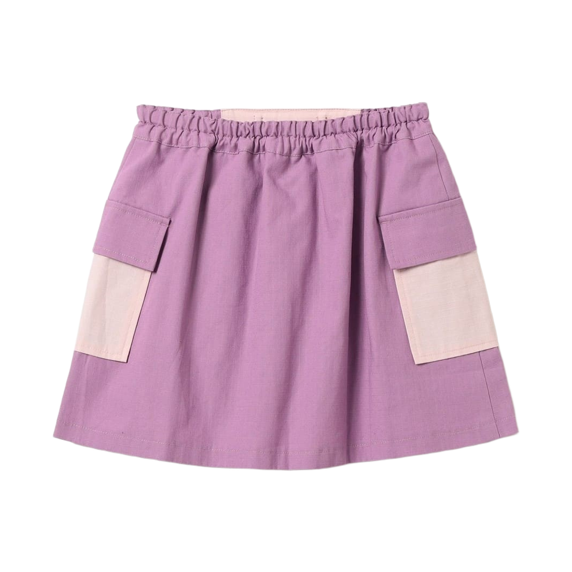 (키즈) 빔즈 미니 턱 벨티드 쇼츠 트윈 스커트 라벤더((Kids) Beams Mini Tucked Belted Shorts Twin Skirt Lavender) - 2