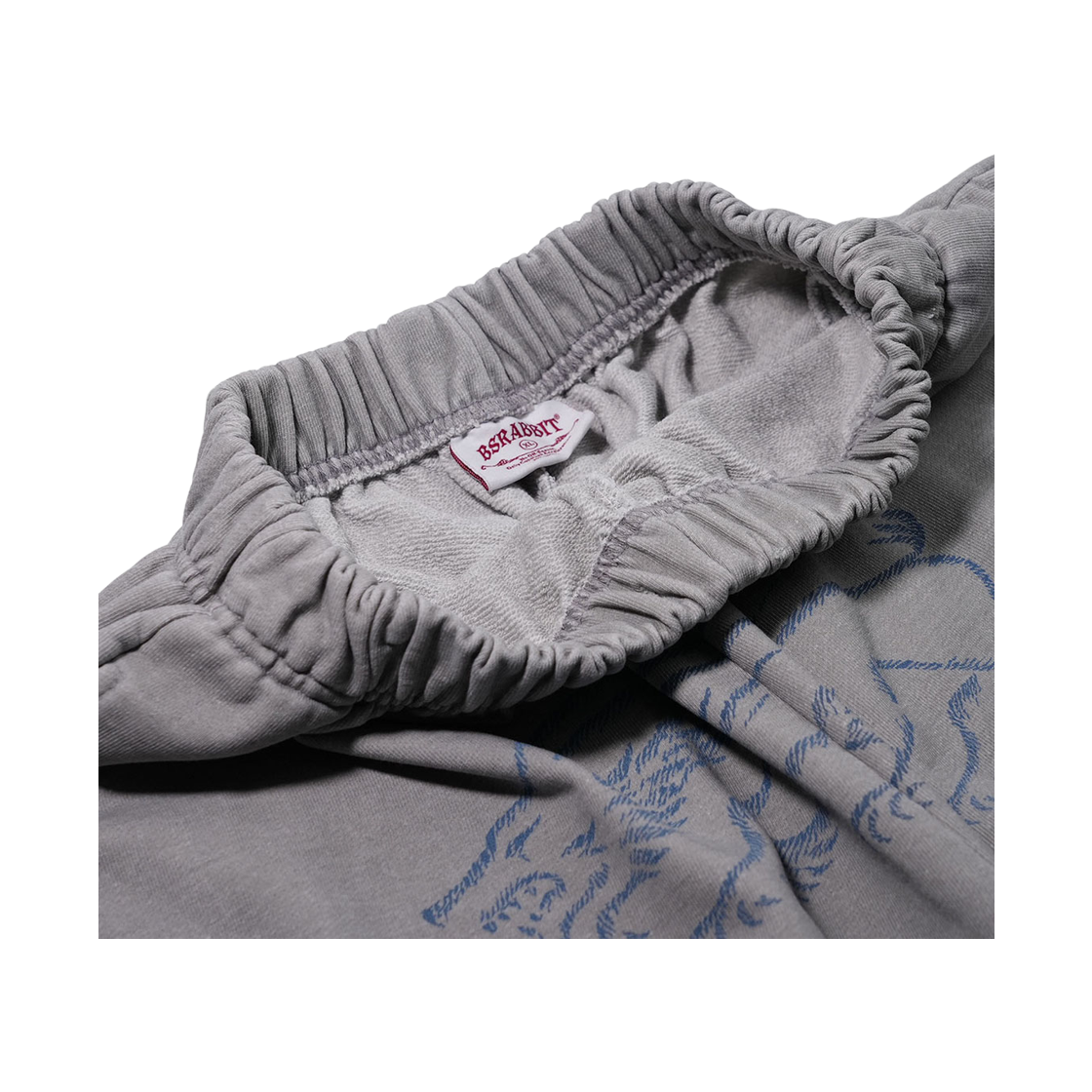 비에스래빗 오일 워시드 그래픽 팬츠 라이트 그레이(Bsrabbit Oil-Washed Graphic Pants Light Gray) - 3