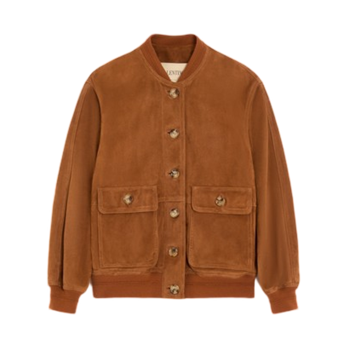 (W) 발렌티노 스웨이드 카방 토바코((W) Valentino Suede Caban Tobacco) - 1
