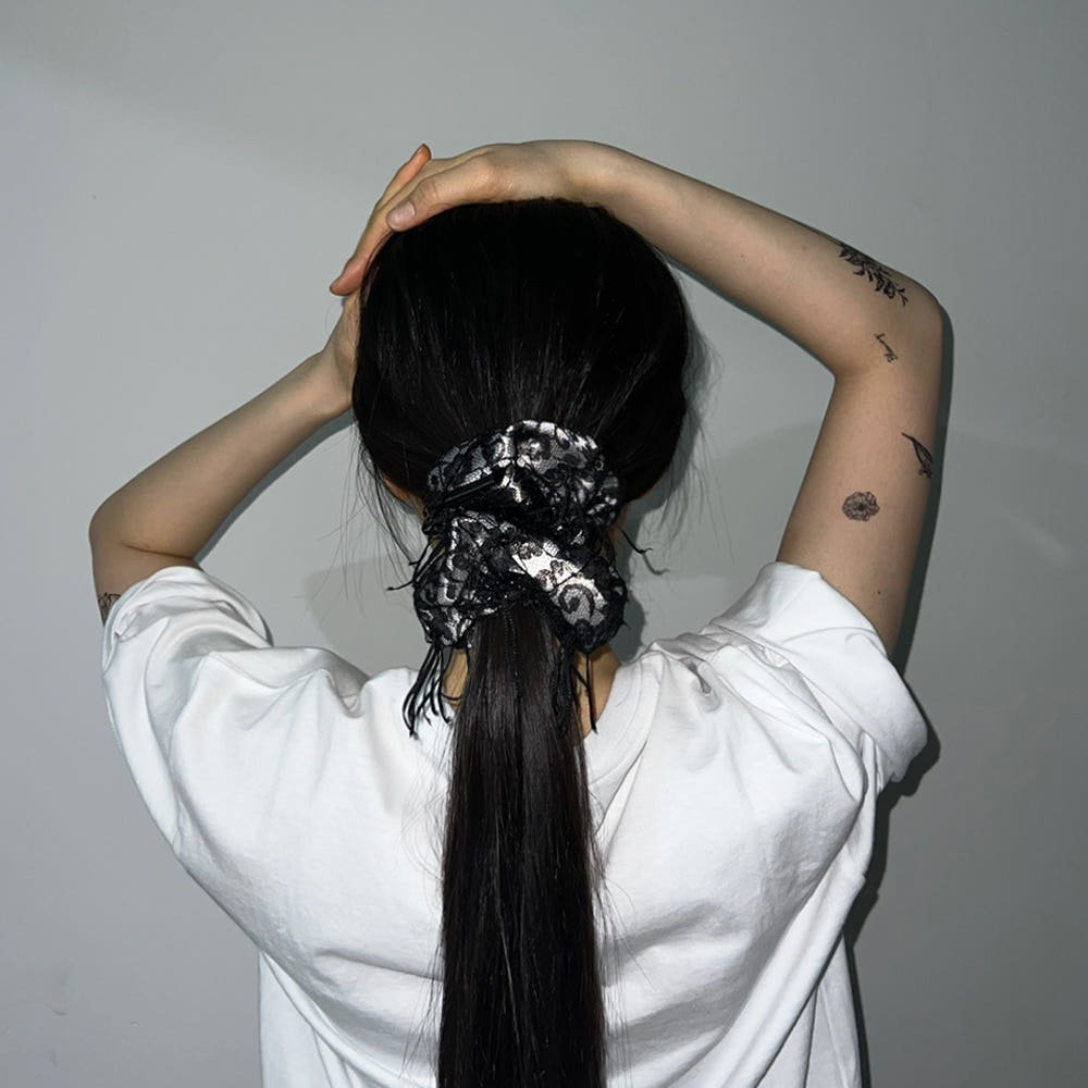 무성화 빌리 레이스 스크런치(MUSEONGHWA BILLIE LACE SCRUNCHIE) - 3