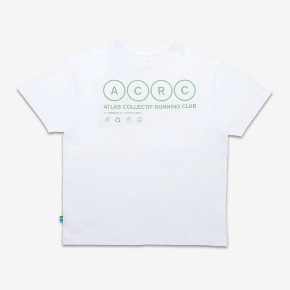 아틀라스 콜렉티프 ACRC 오가닉 에센셜 공용 티셔츠 화이트(Atlas COLLECTIF ACRC Organic Essentials UNISEX T-Shirt WH) - 2