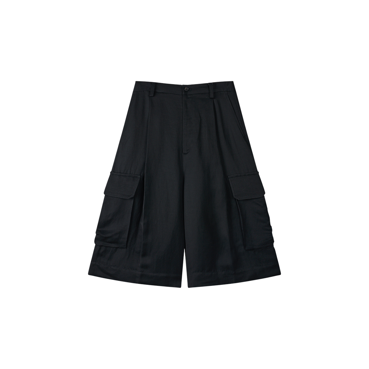 슈타인 비스코스 린넨 브라이트 트윌 카고 쇼츠 블랙 - 26SS(ssstein Vis/Li Bright Twill Cargo Shorts Black - 26SS)