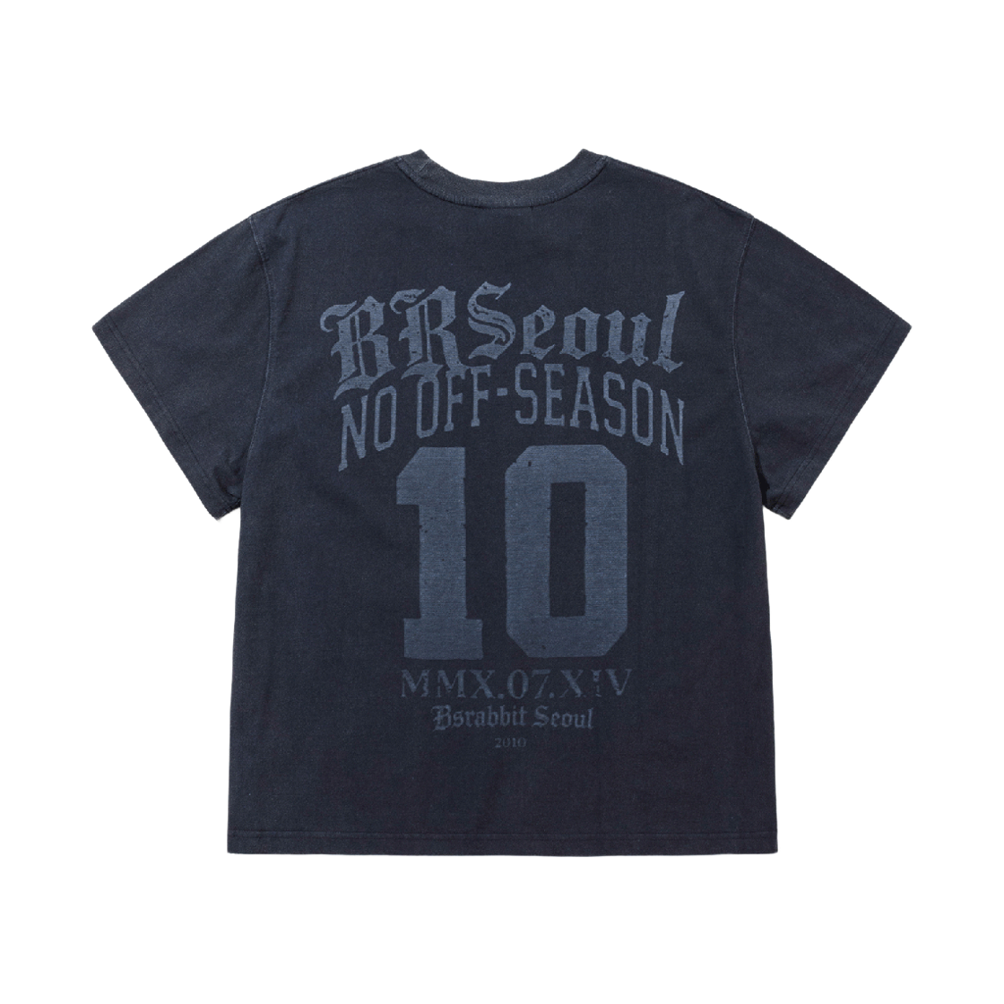 비에스래빗 비알 서울 로고 반팔티셔츠 네이비 차콜(Bsrabbit Brseoul Logo SST Navy Charcoal) - 2