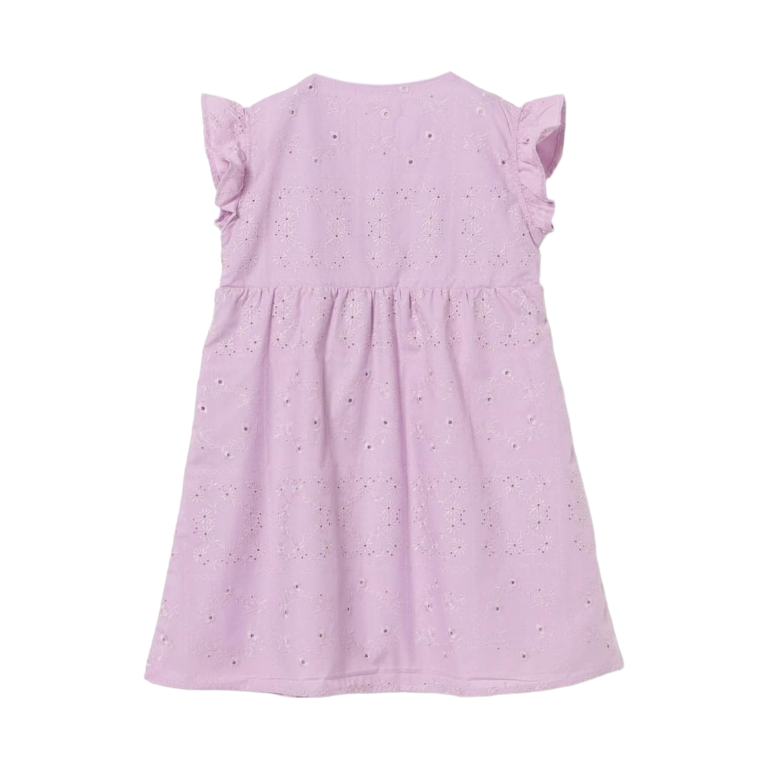 (키즈) 빔즈 미니 퍼포티드 레이스 드레스 라이트 퍼플((Kids) Beams Mini Perforted Lace Dress Light Purple) - 2