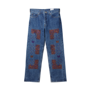 Needles x Nomarhythm Textile Bandana EMB. Denim Pant Brown