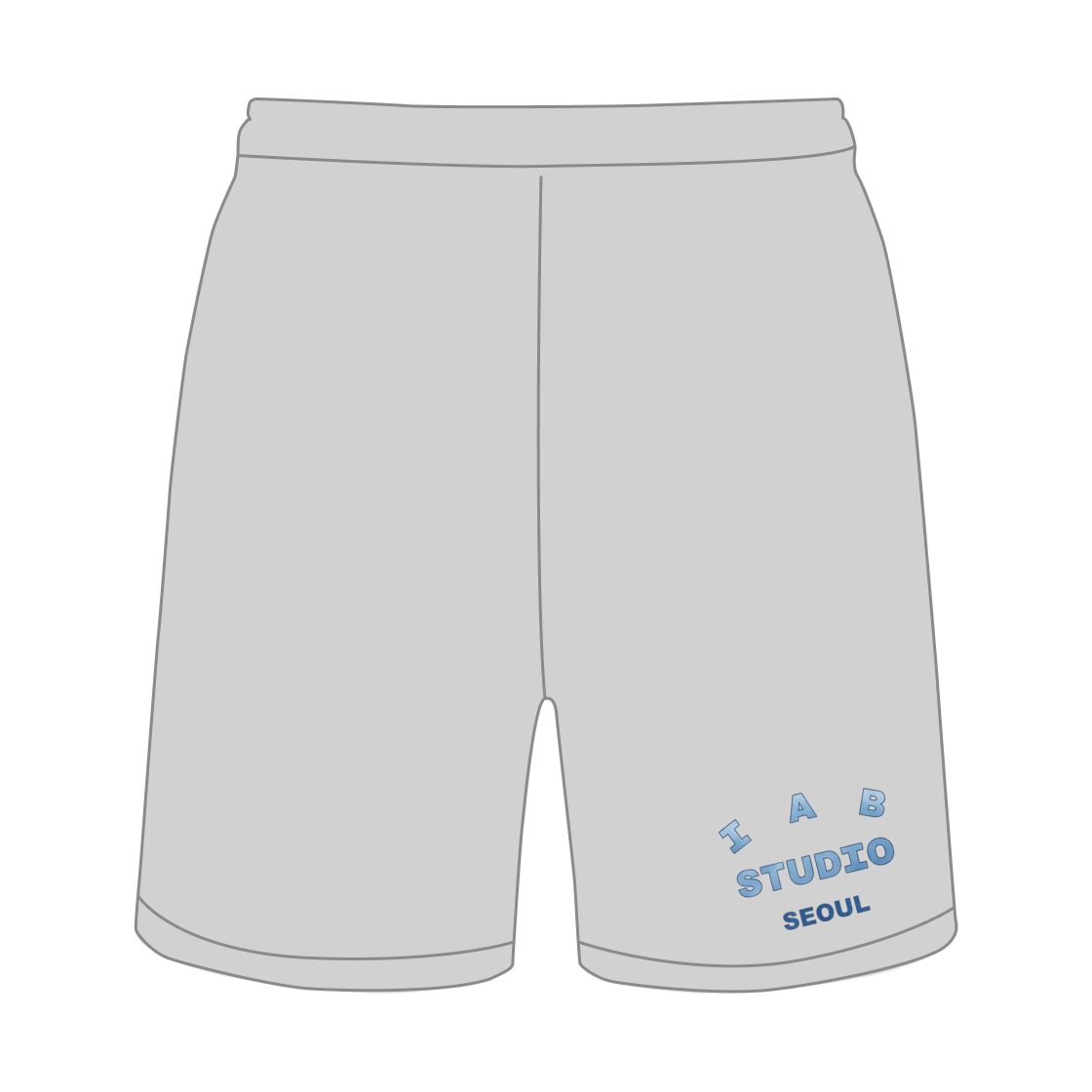 아이앱 스튜디오 서울 쇼츠 라이트 그레이(IAB Studio Seoul Shorts Light Gray)