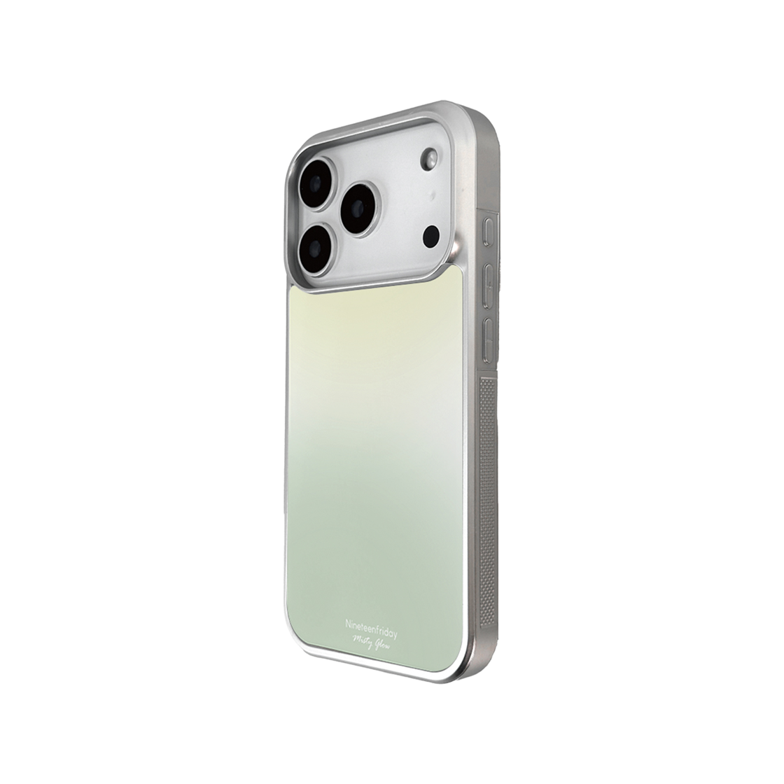 나인틴프라이데이 미스티 글로우 실버 맥세이프 에폭시 케이스 - 그린(NINETEENFRIDAY Misty Glow Silver Magsafe Epoxy Case - Green) - 2