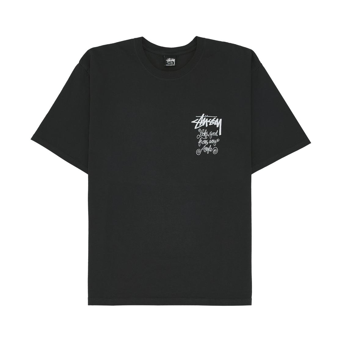 스투시 애니 앵글 피그먼트 다이드 티셔츠 페이디드 블랙(Stussy Any Angle Pigment Dyed T-Shirt Faded Black) - 2