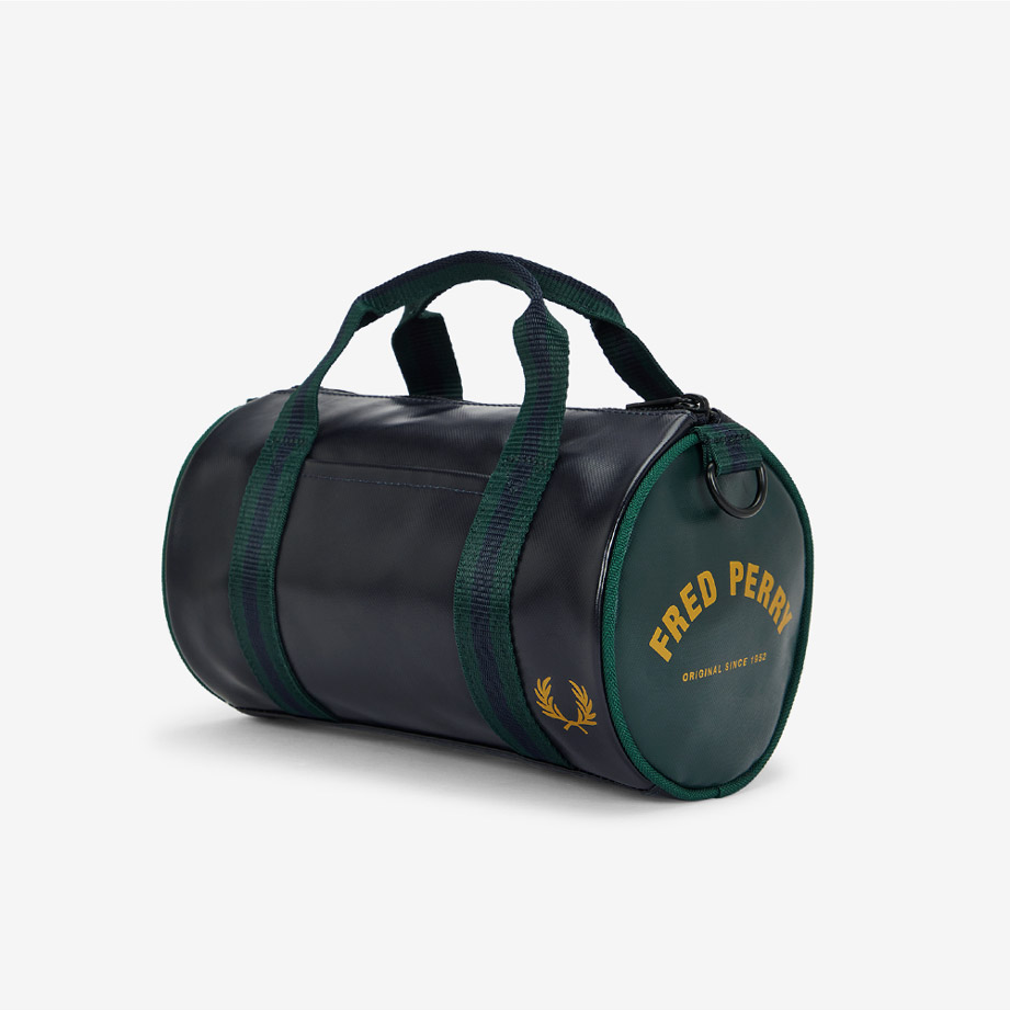 프레드페리 클래식 미니 배럴 백 네이비 그래스루츠(Fred Perry Classic Mini Barrel Bag Navy Grassroots) - 5
