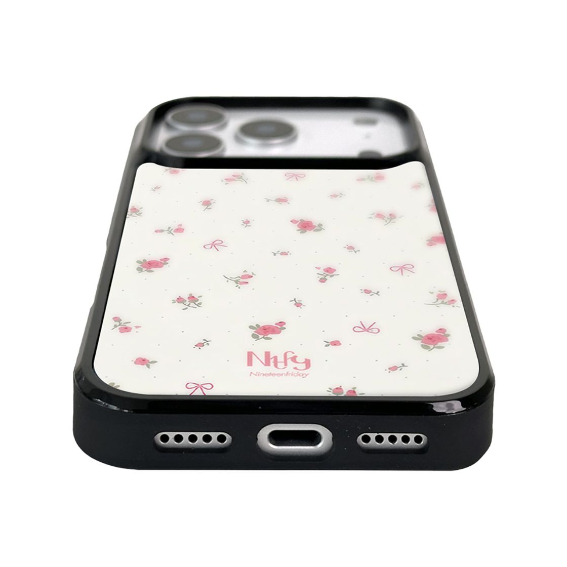 나인틴프라이데이 미니 리본 플라워 맥세이프 에폭시 케이스 - 베이지(NINETEENFRIDAY Mini Ribbon Flower Magsafe Epoxy Case - Beige) - 4