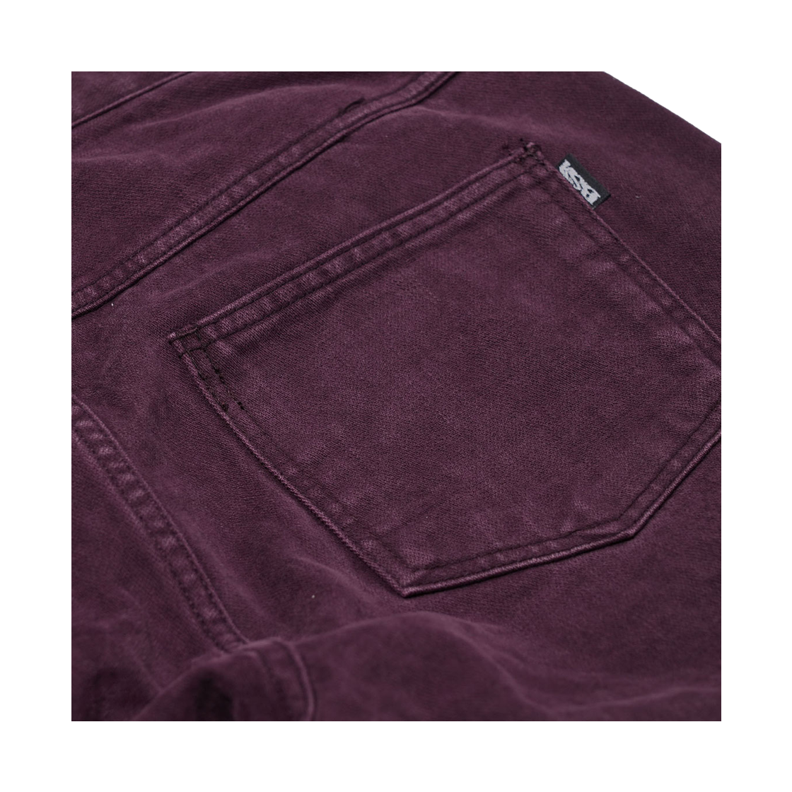 비에스래빗 팻치 포켓 코튼 팬츠 와인(Bsrabbit Patch-Pocket Cotton Pants Wine) - 6