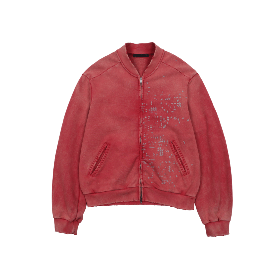엔드릭스 헤비 페이디드 라이닝 스웻 자켓 빈티지 레드(EDLIX Heavy Faded Linings Sweat Jacket Vintage Red)