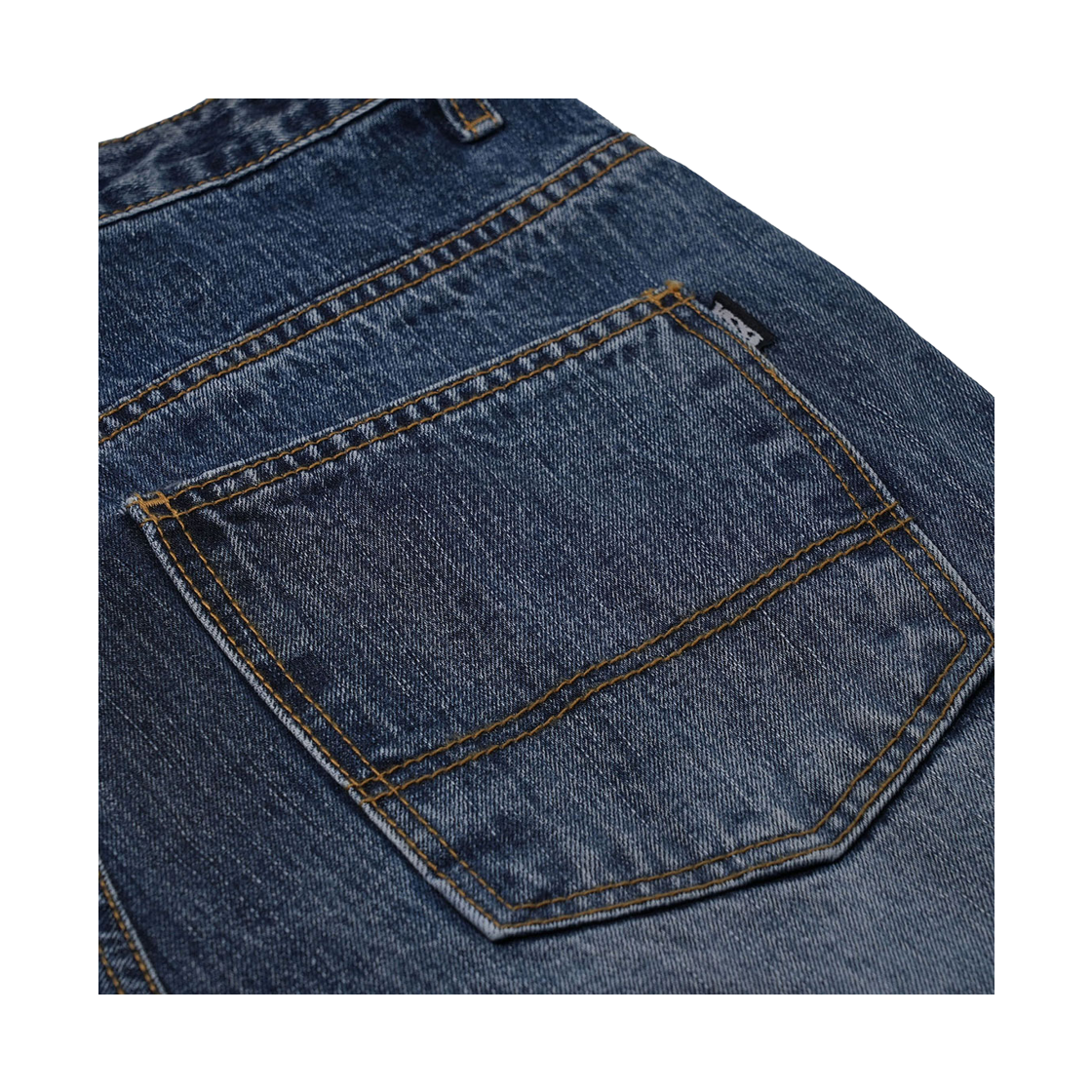 비에스래빗 컷아웃 데미지드 데님 팬츠 워시드 인디고(Bsrabbit Cut-Out Damaged Denim Pants Washed Indigo) - 6