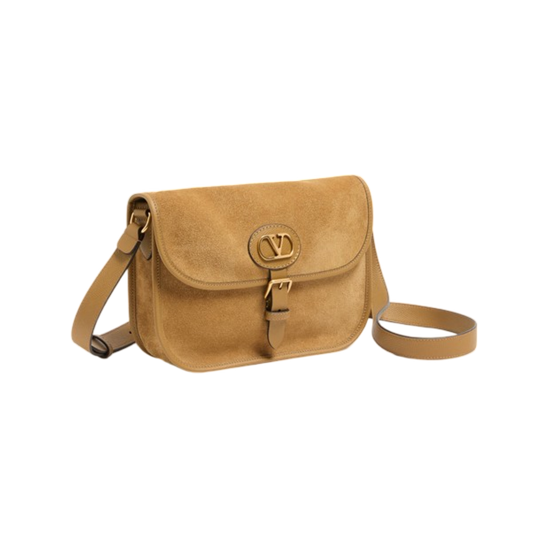 발렌티노 가라바니 앙티브 스웨이드 숄더백 하바나 베이지(Valentino Garavani Antibes Suede Shoulder Bag Havana Beige) - 2