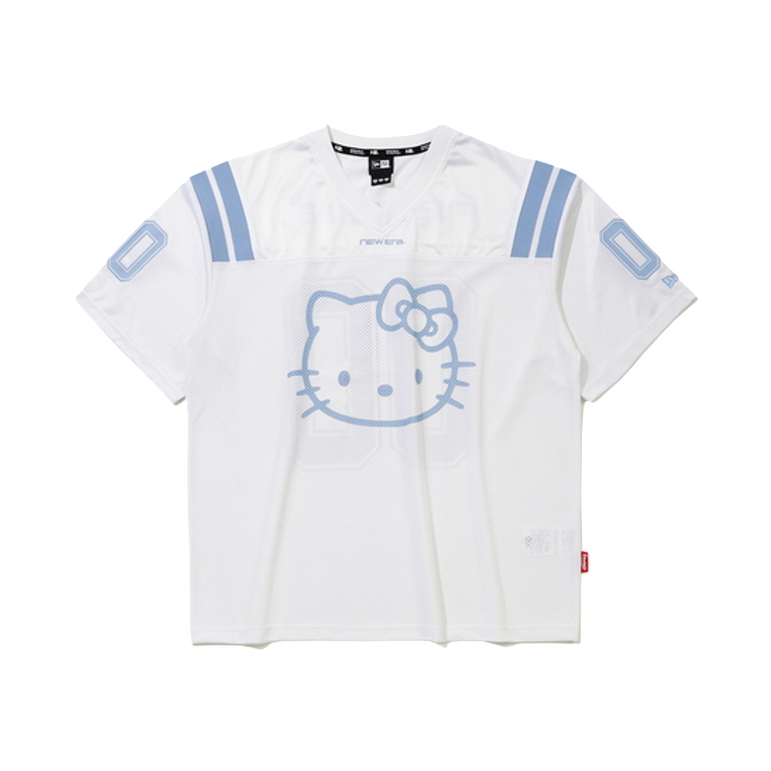 뉴에라 x 헬로 키티 메쉬 티셔츠 화이트(New Era x Hello Kitty Mesh T-Shirt White)