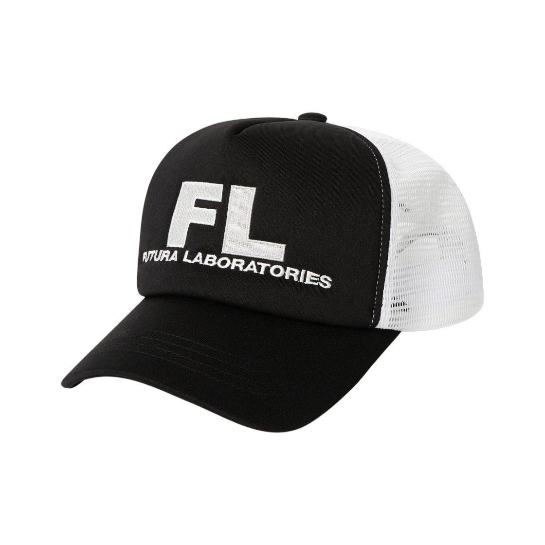 디스이즈네버댓 x 퓨추라 래버러토리 메쉬 트러커 캡 블랙(thisisneverthat x Futura Laboratories Mesh Trucker Cap Black)