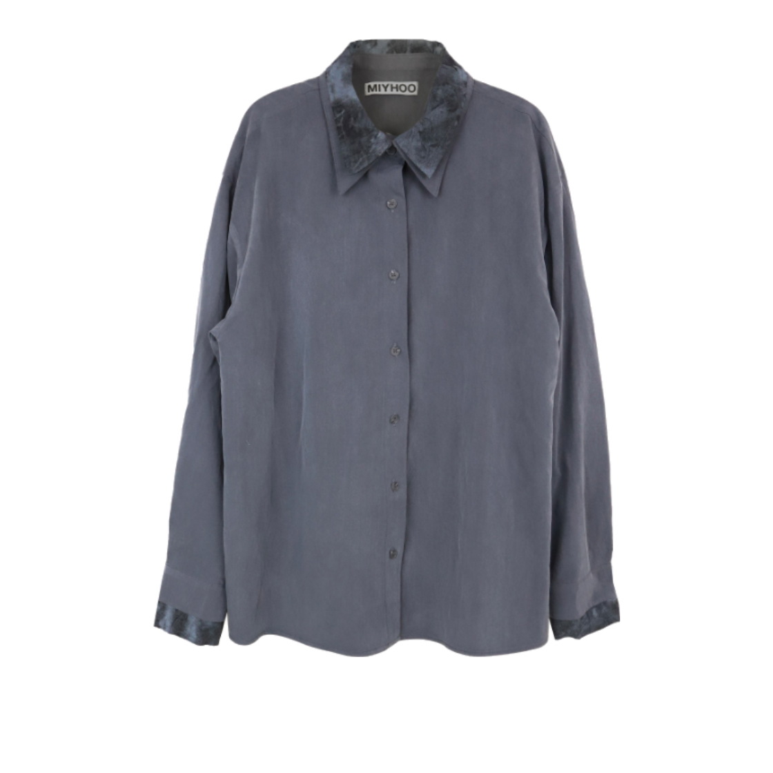 미와이후 소프트 레이어드 오버 셔츠 차콜(Miyhoo Soft Layered Over Shirt Charcoal)