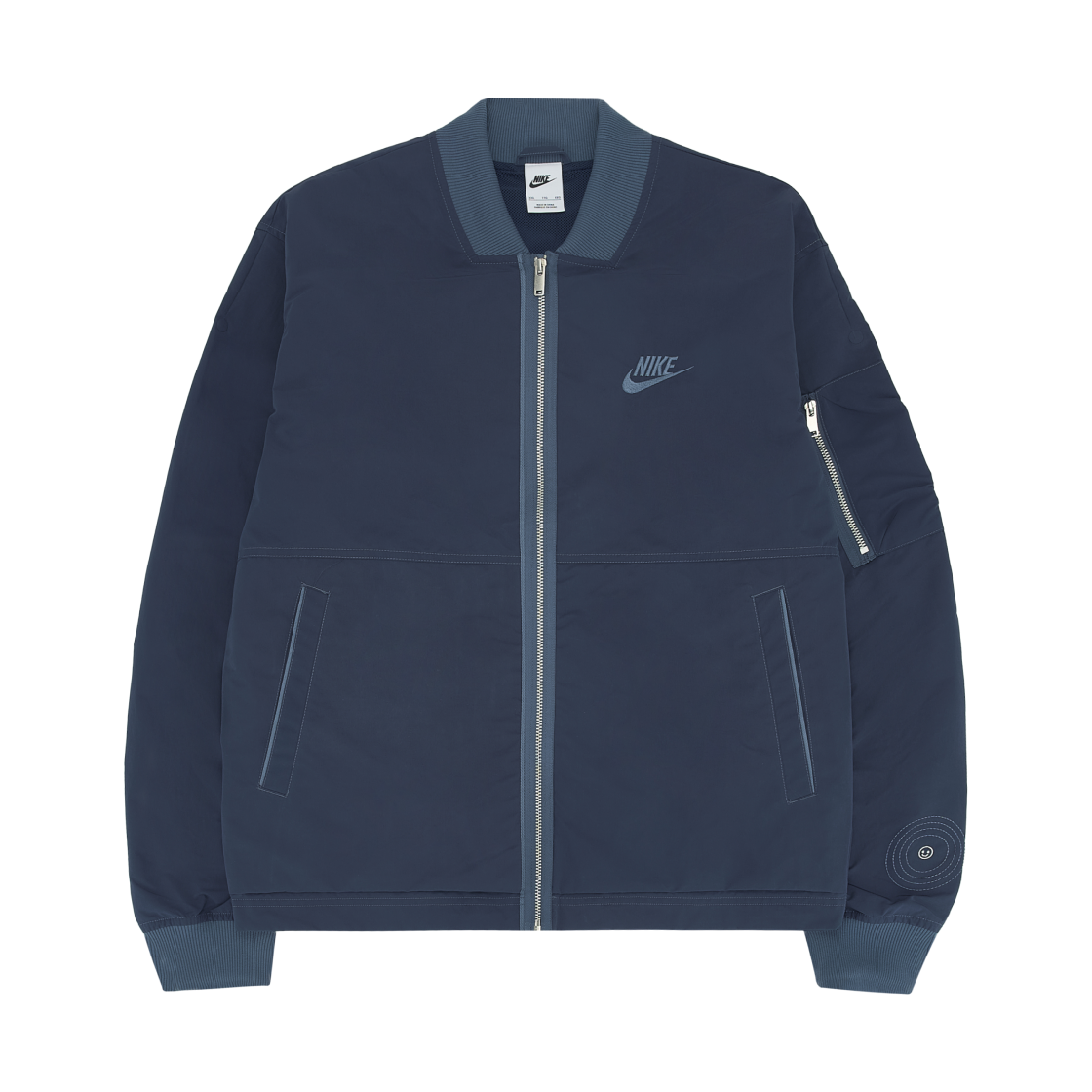 나이키 NSW 라인드 봄버 자켓 미드나잇 네이비 디퓨즈드 블루(Nike NSW Lined Bomber Jacket Midnight Navy Diffused Blue) - 2