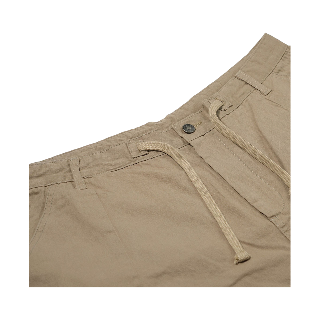 비에스래빗 와이드렉 드로우스트링 코튼 팬츠 애쉬 카키(Bsrabbit Wide-Leg Drawstring Cotton Pants Ash Khaki) - 3