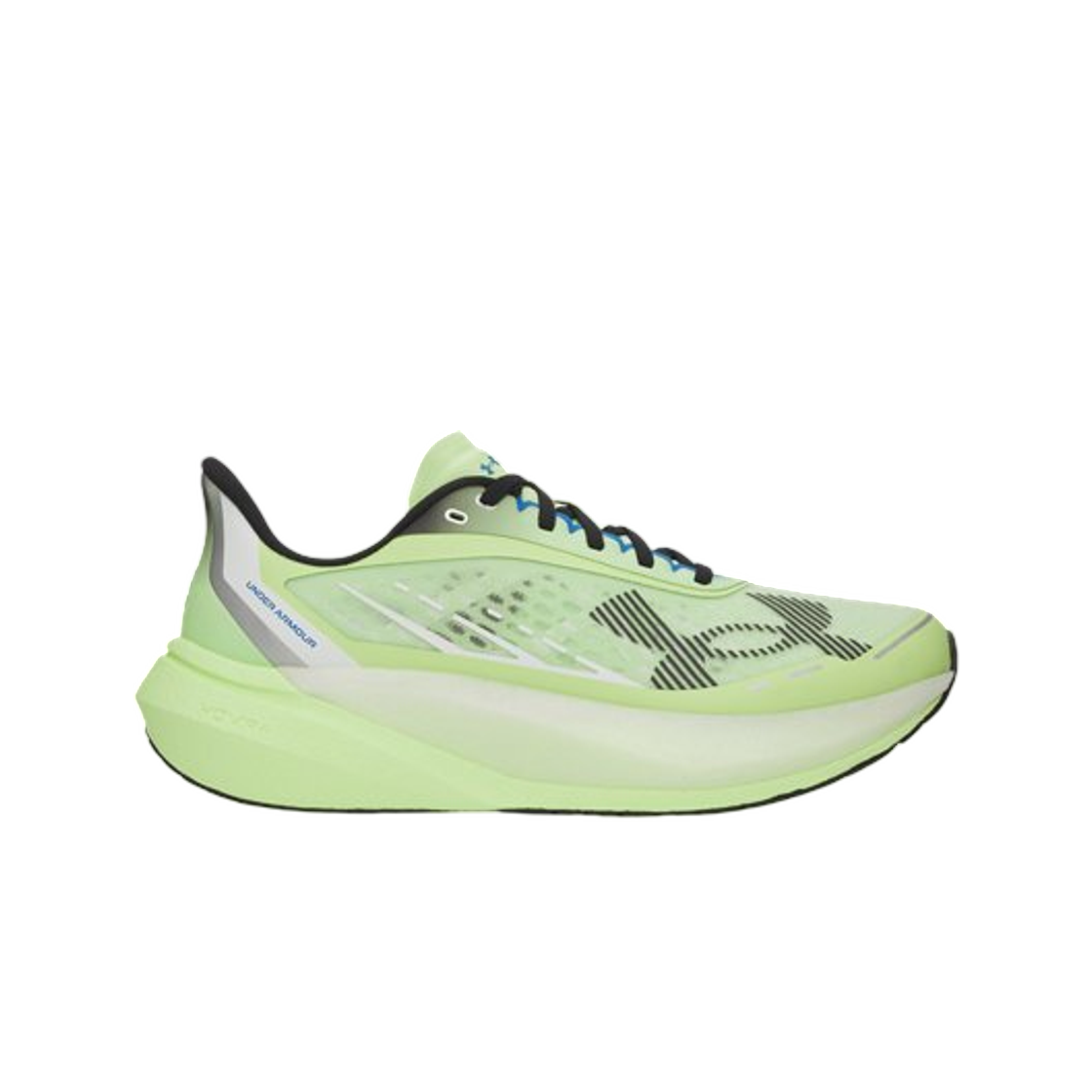 6006030-712 Under Armour UA Velociti Distance Running Shoes Lumos Lime Distant Gray Black