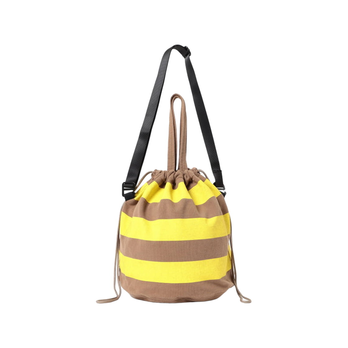 빔즈 보이 x N,P,E 보더 컷 순 페이션트 백 L 브라운 옐로우(Beams Boy x N,P,E Border Cut Sewn Patient Bag L Brown Yellow) - 2