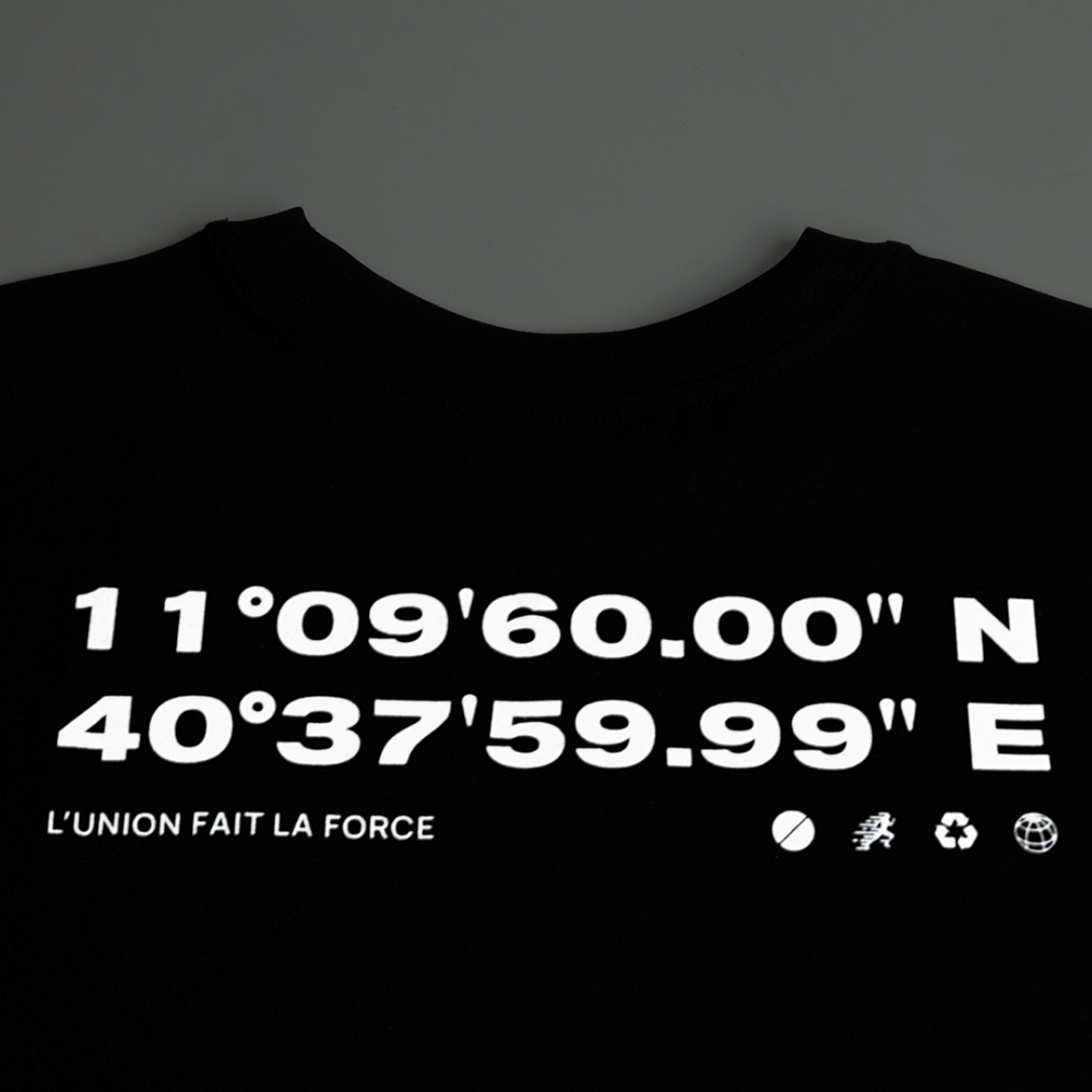 아틀라스 콜렉티프 유니온 에센셜 공용 티셔츠 블랙(Atlas COLLECTIF Union Essentials UNISEX T-Shirt BK) - 4