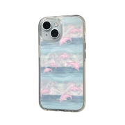 Musemood Pink Dolphin MagSafe Clear Phone Case