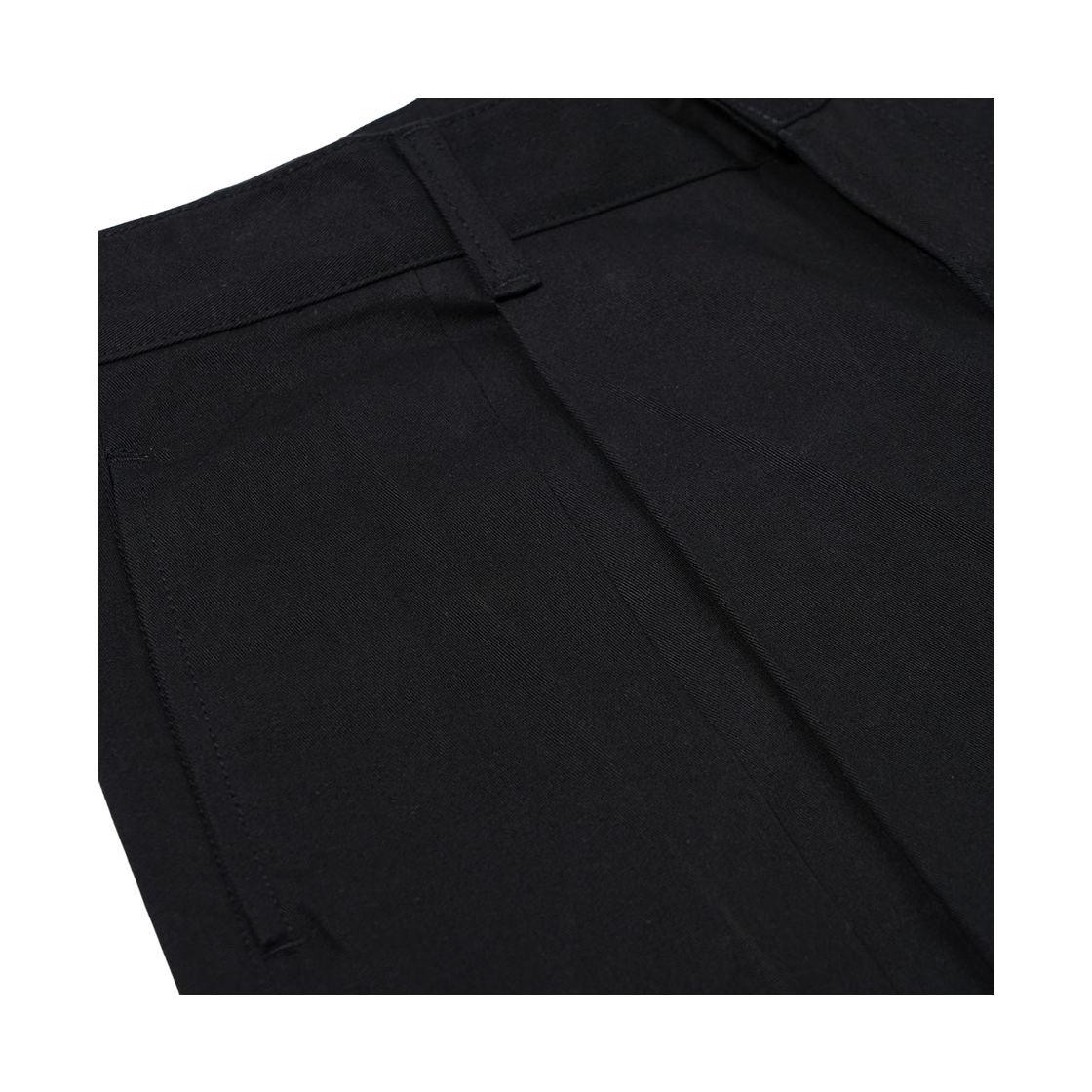 비에스래빗 벌룬핏 턱 코튼 버뮤다 숏팬츠 블랙(Bsrabbit Balloon-Fit Tuck Cotton Bermuda Shorts Black) - 4