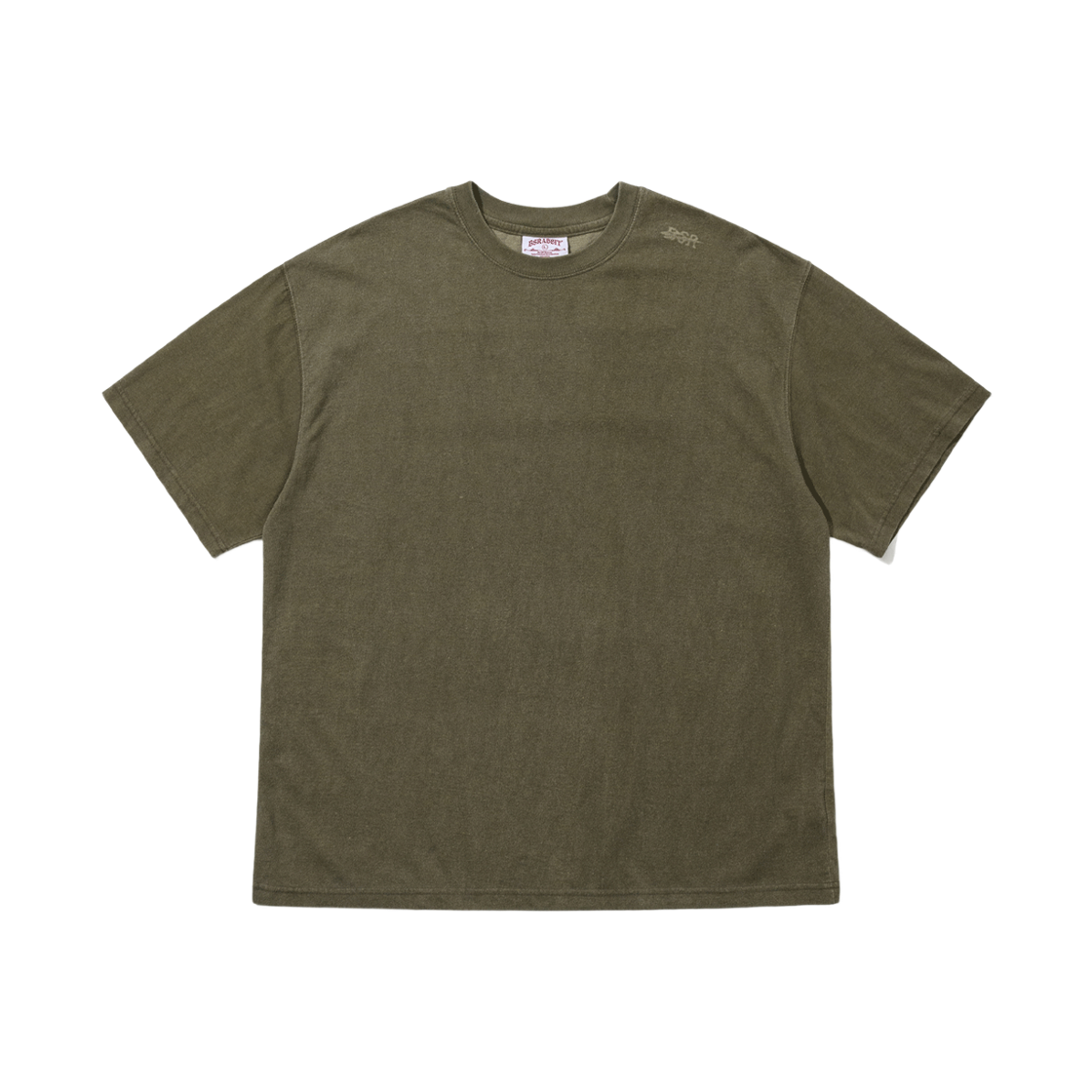 BSR26SSTS023 Bsrabbit Back Sewn Patch Laser-Print Graphic SST Olive Khaki