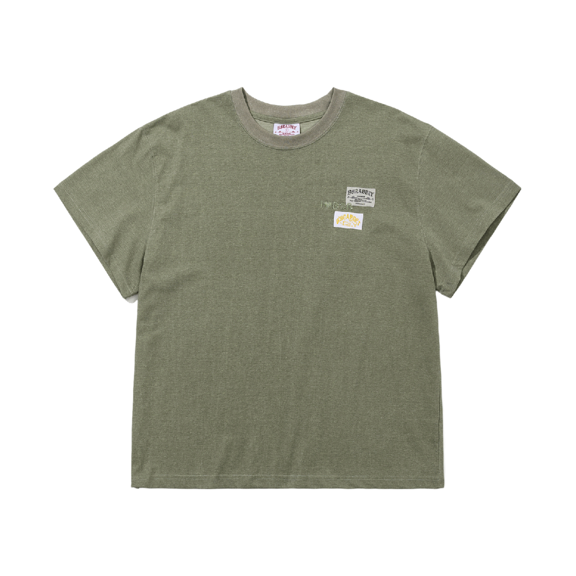 BSR26SSTS032 Bsrabbit Bsr Raw-Edge Logo Patch SST Khaki