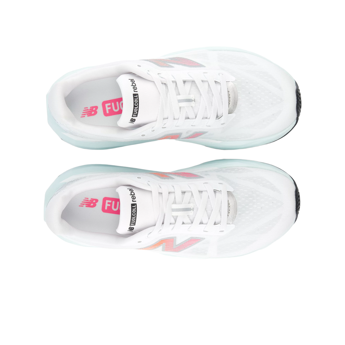 뉴발란스 퓨어셀 레벨 v5 NB 103 화이트 핑크 히트 - 2E 와이드(New Balance FuelCell Rebel v5 NB 103 White Pink Heat - 2E Wide) - 2