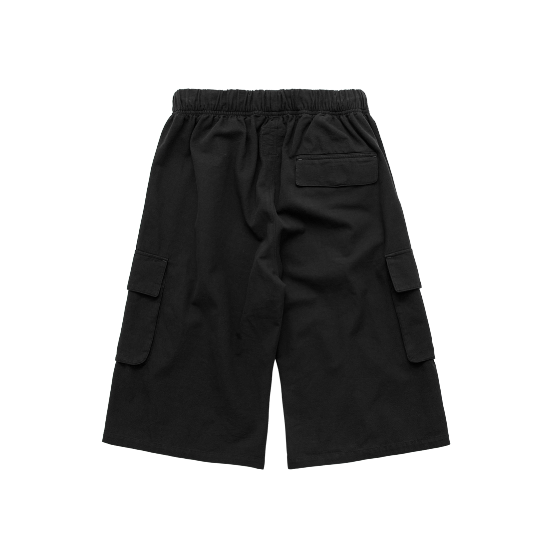 폴리테루 휴먼인덱스 인덱스 1/2 카고 팬츠 블랙(Polyteru Human Index index 1/2 Cargo Pants Black) - 2