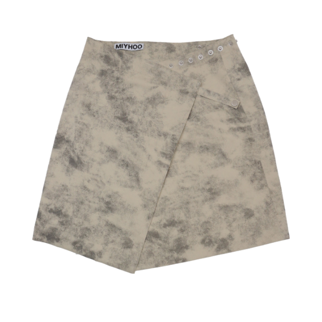 미와이후 스냅 미디 랩 스커트 베이지(Miyhoo Snap Midi Wrap Skirt Beige)