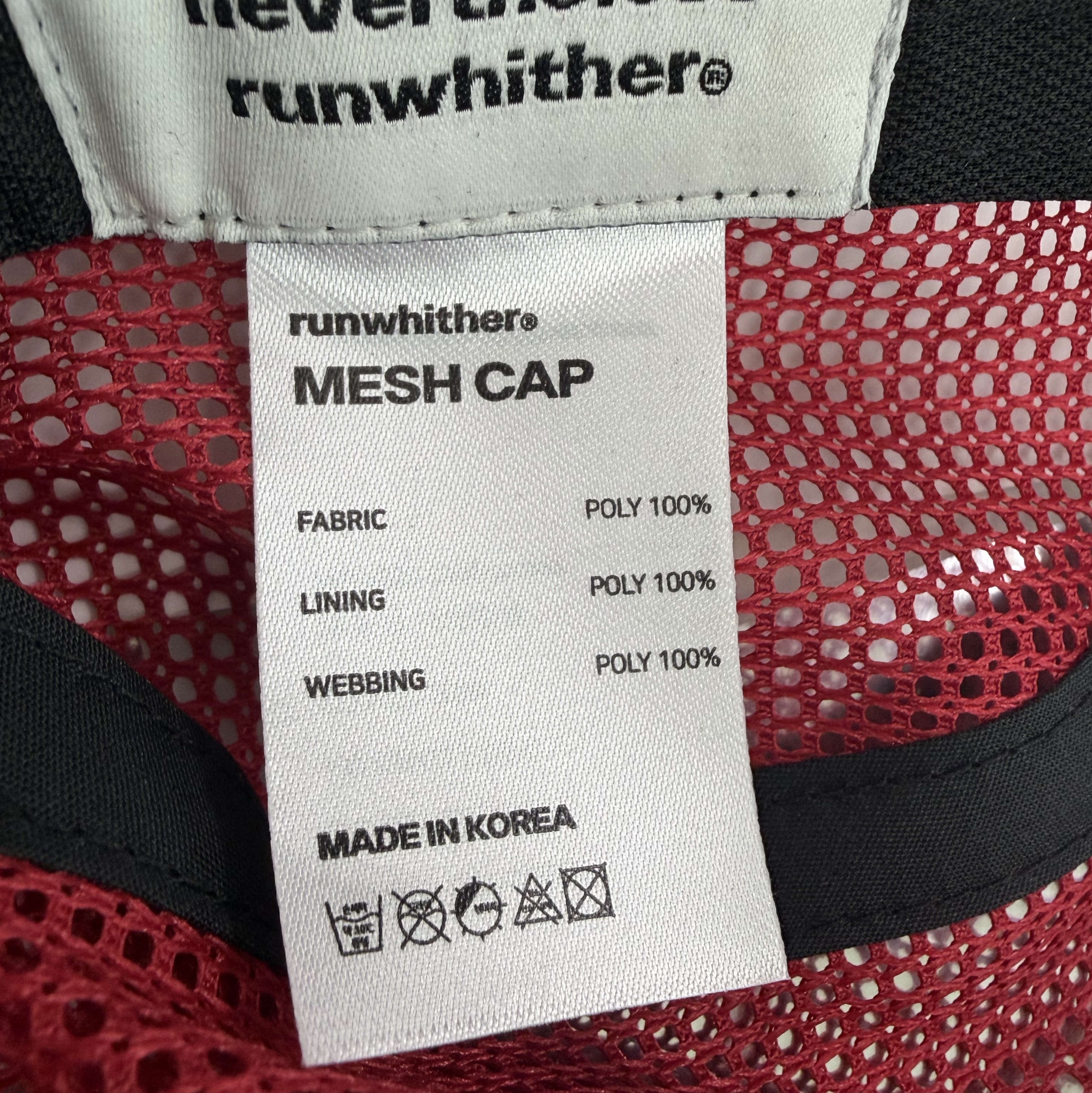 [KREAM 단독] RWR x MEHR Mesh Cap Red 착용 스타일 - 4