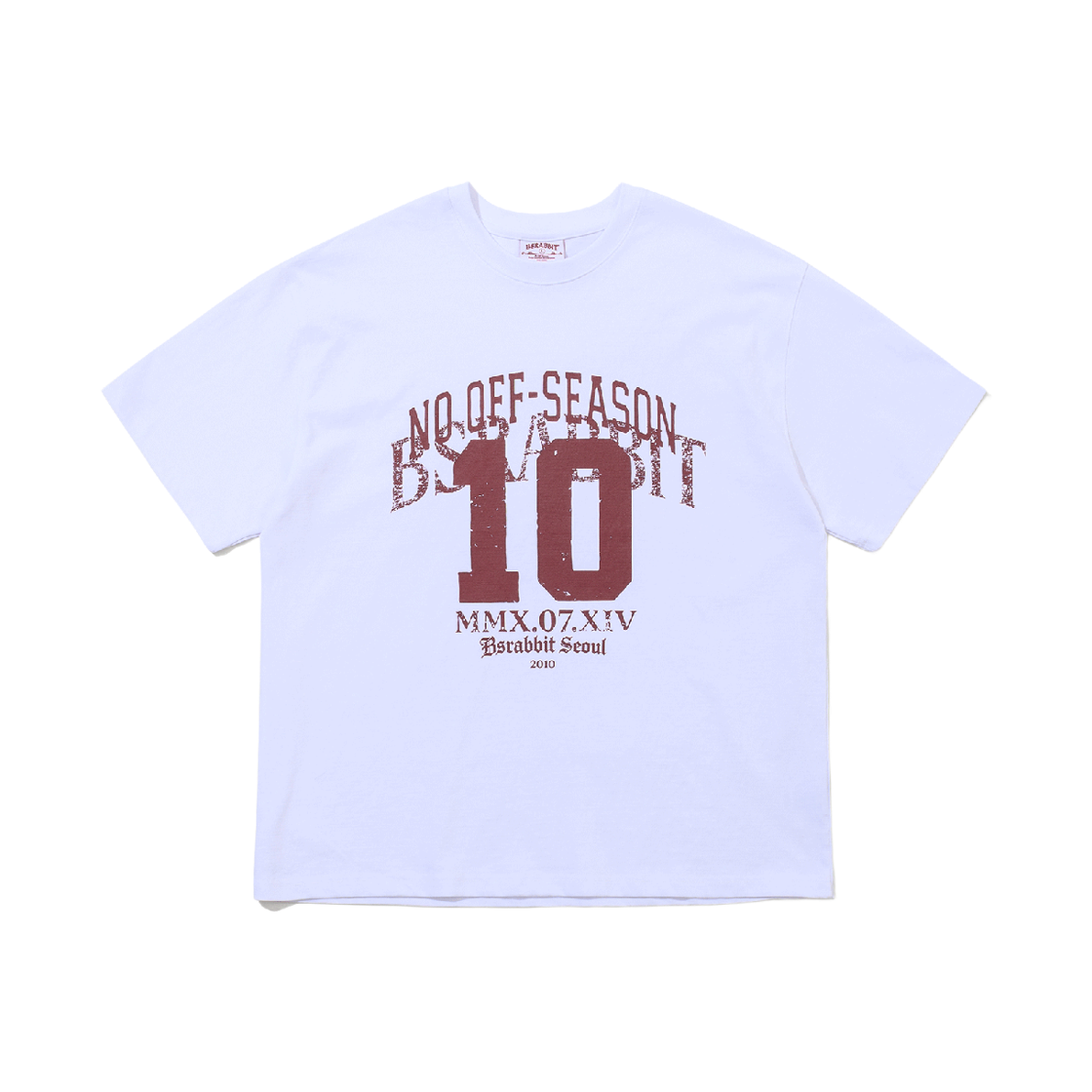 BSR26SSTS021 Bsrabbit No Off-Season 10 Arch Logo SST White